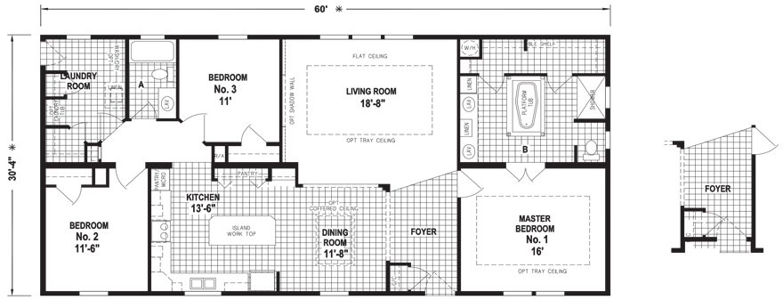 16 x 60 mobile home floor plans 16 x 60 mobile home floor plans